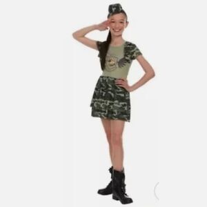 NWT Camo Cadet Costume Child Medium Halloween
